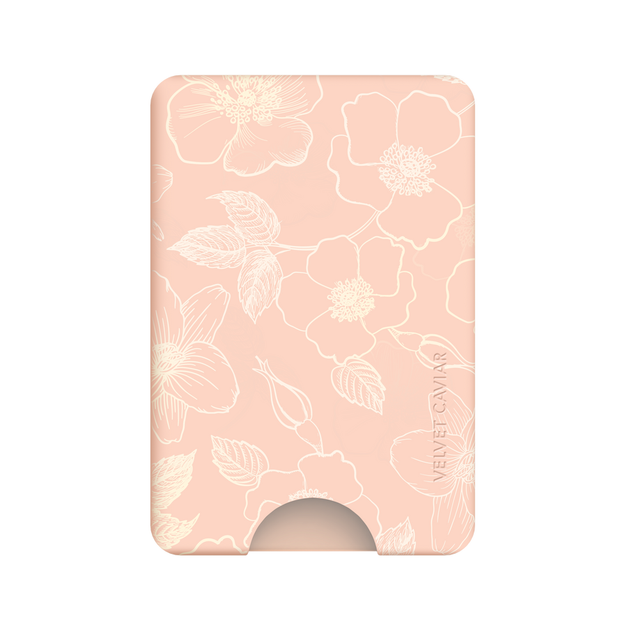 Peach Blossom Magsafe Wallet