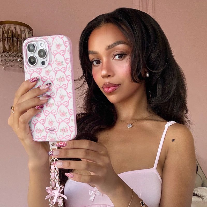 Lovely Pink Bows iPhone Case