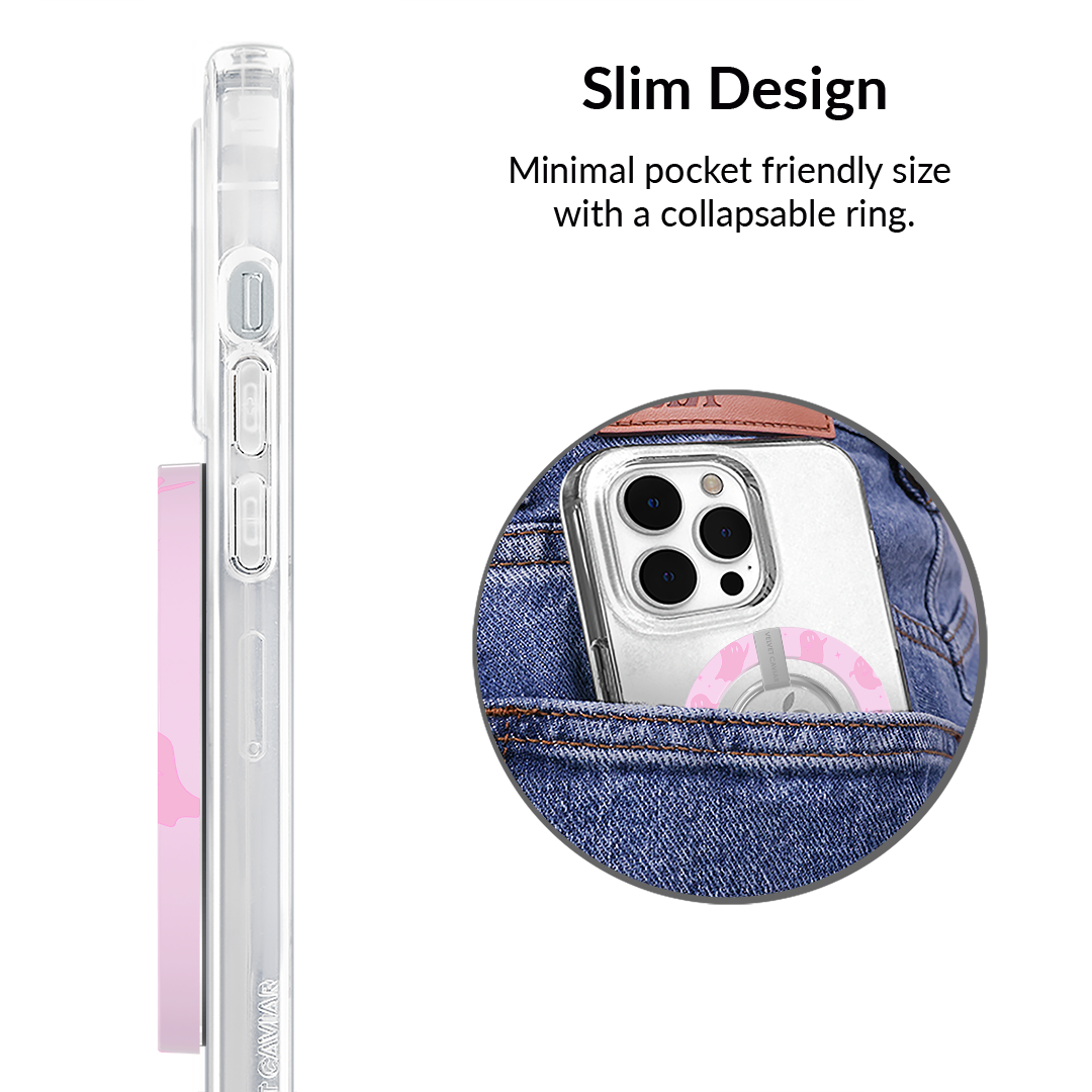 Ghosted Pink Glitter MagSafe Grip Ring - Thumbnail 4