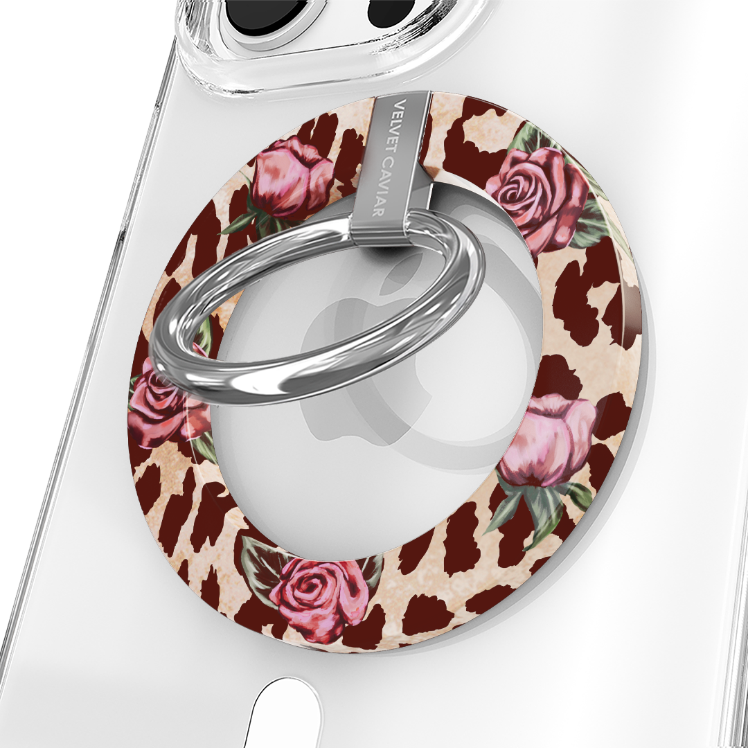 Rosy Leopard MagSafe Grip Ring - Thumbnail 2