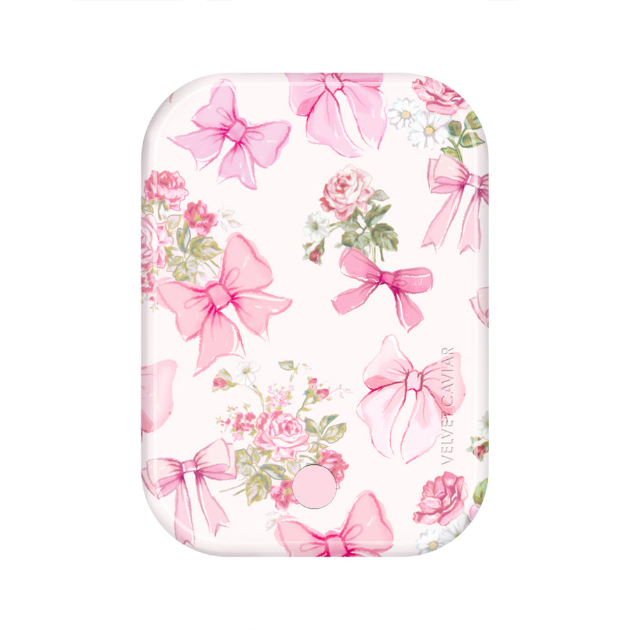 Posie Pink Bow MagSafe Battery Power Pack