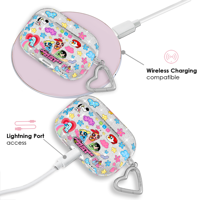 The Powerpuff Girls Girl Power Glitter AirPod Case