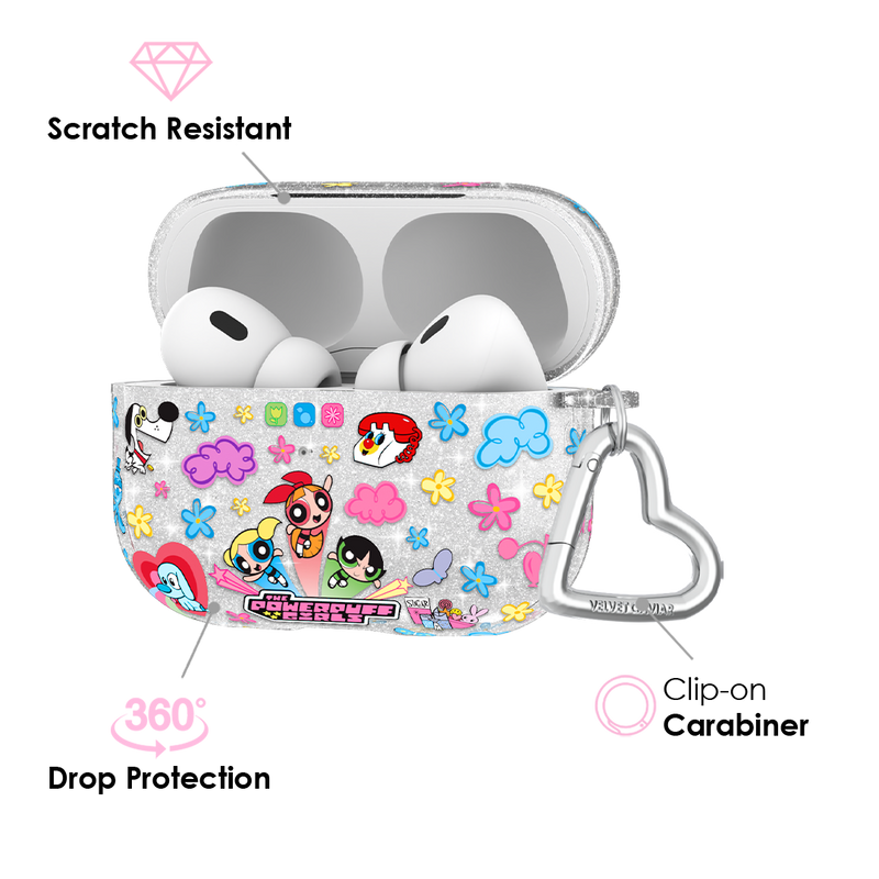 The Powerpuff Girls Girl Power Glitter AirPod Case