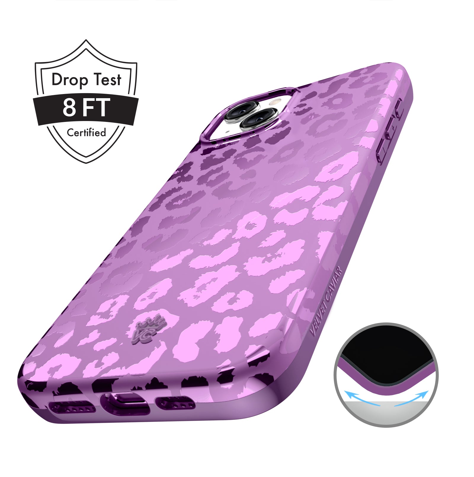 Purple Heart Phone Charm by Velvet Caviar