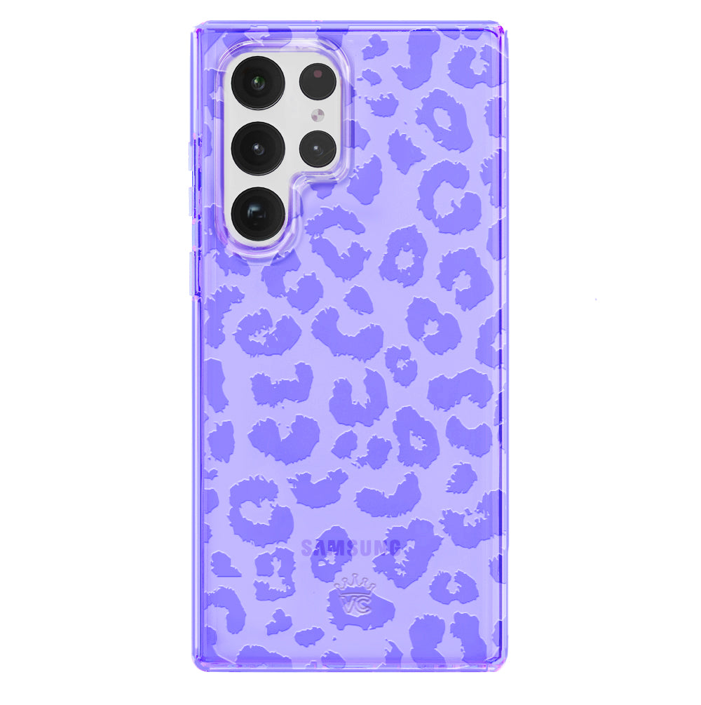 Electric Purple Leopard Samsung Case