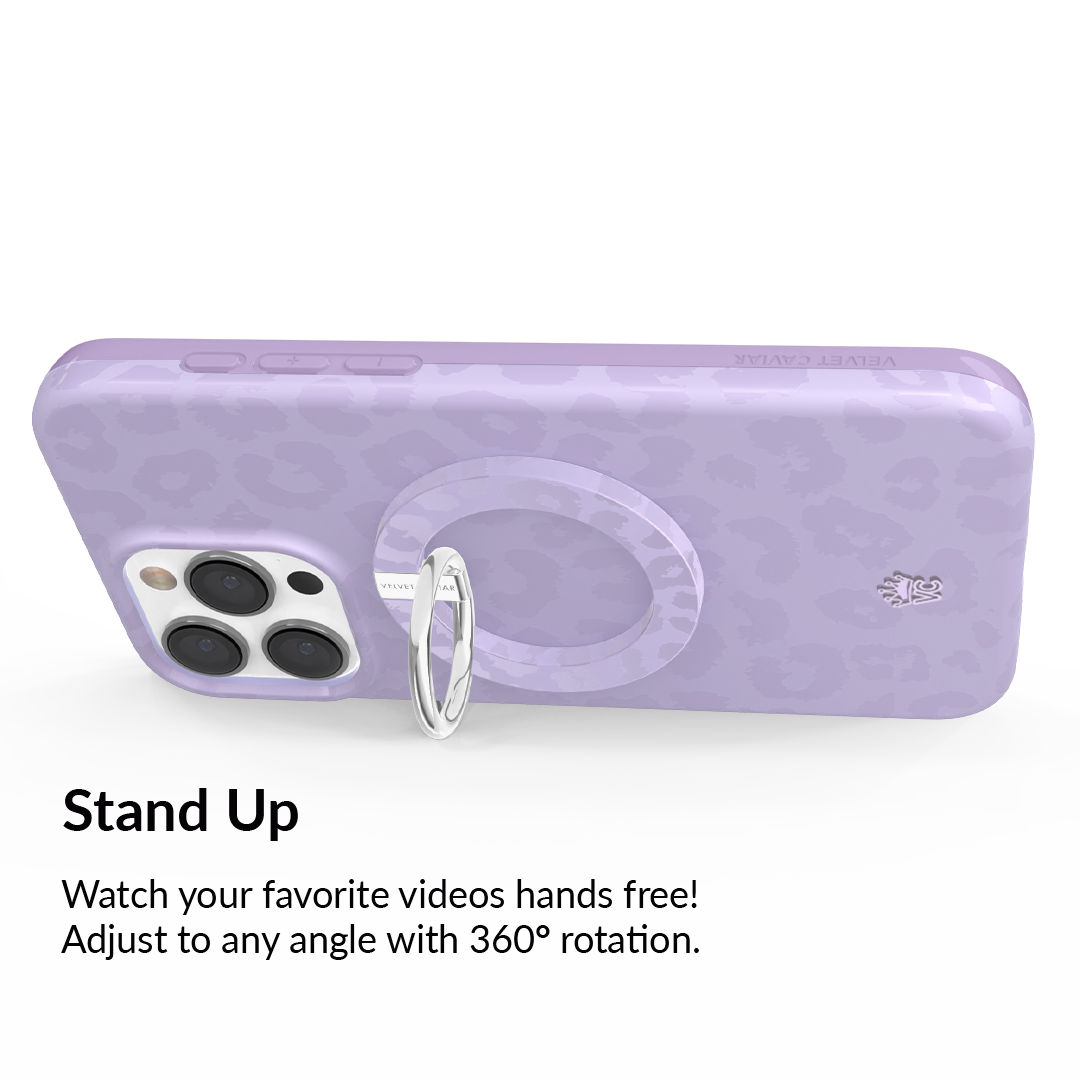 Lilac Leopard MagSafe Grip Ring - Thumbnail 3