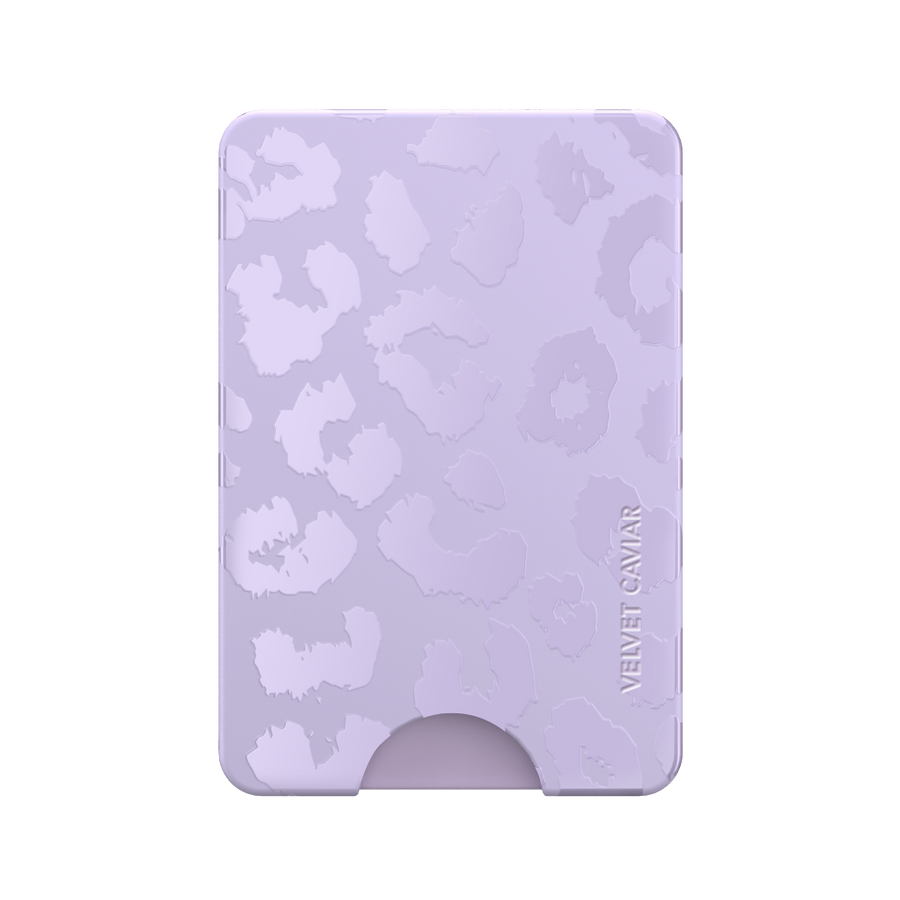 Lilac Leopard MagSafe Wallet