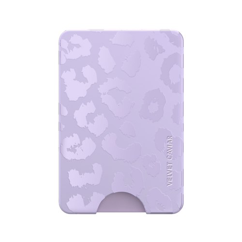 Lilac Leopard MagSafe Wallet