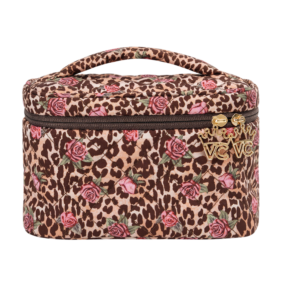 Rosy Leopard Vanity Bag