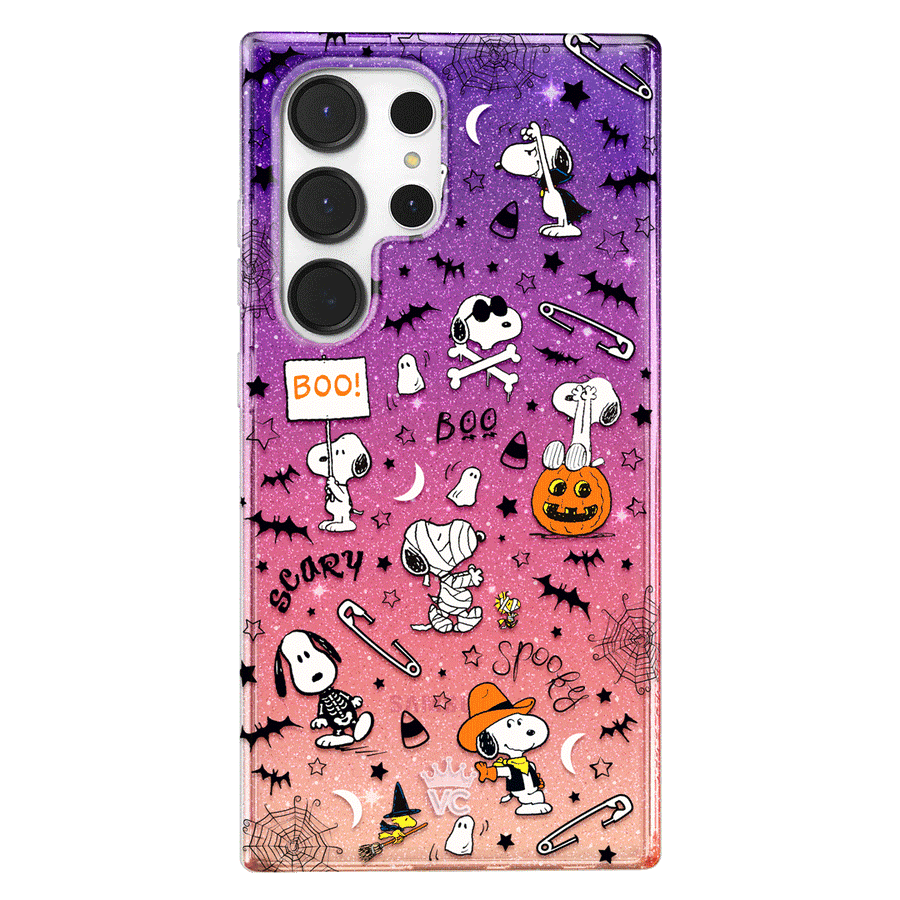 Snoopy Spooky Glitter Samsung Case