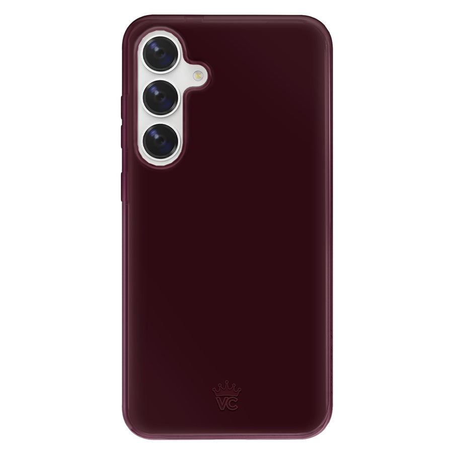 Burgundy 1990 Jelly Samsung Case