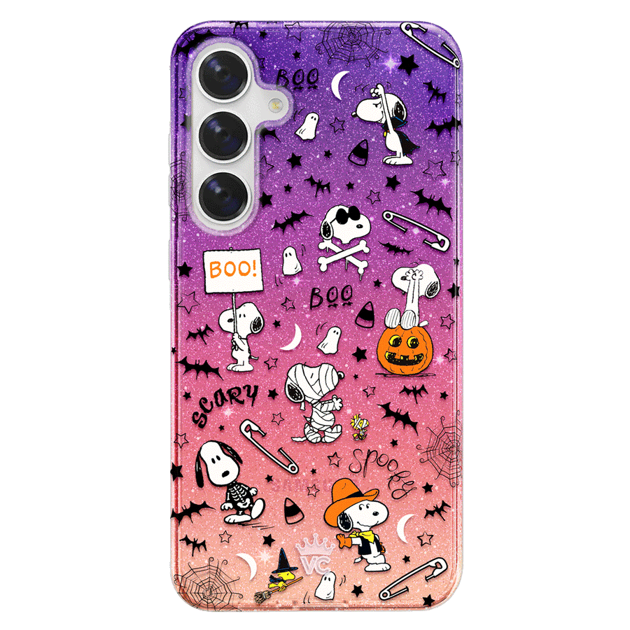 Snoopy Spooky Glitter Samsung Case