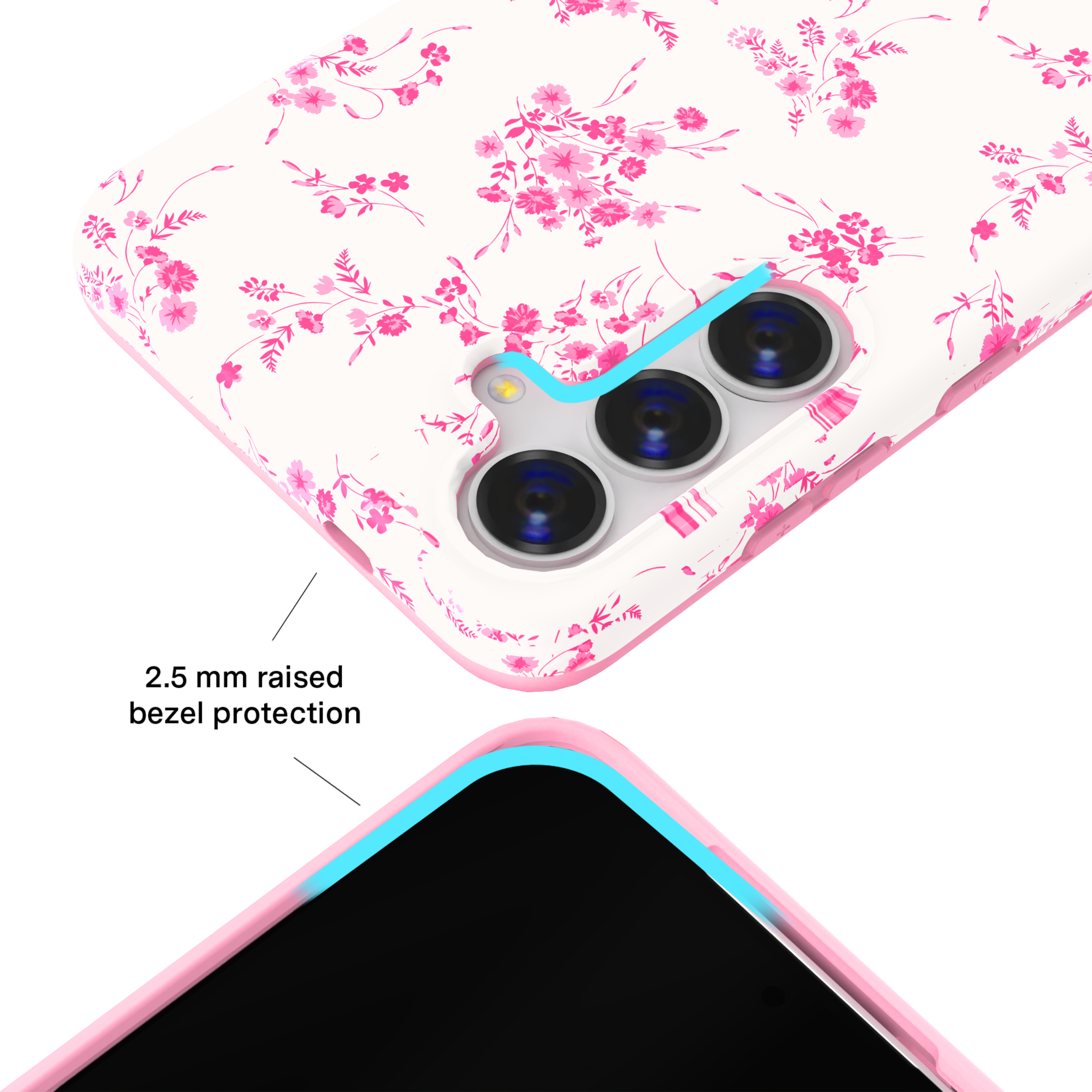 French Rose Floral Samsung Case - Thumbnail 2