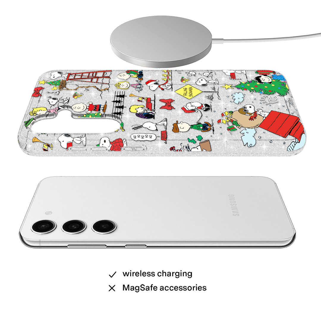 Snoopy Christmas Glitter Samsung Case - Thumbnail 5