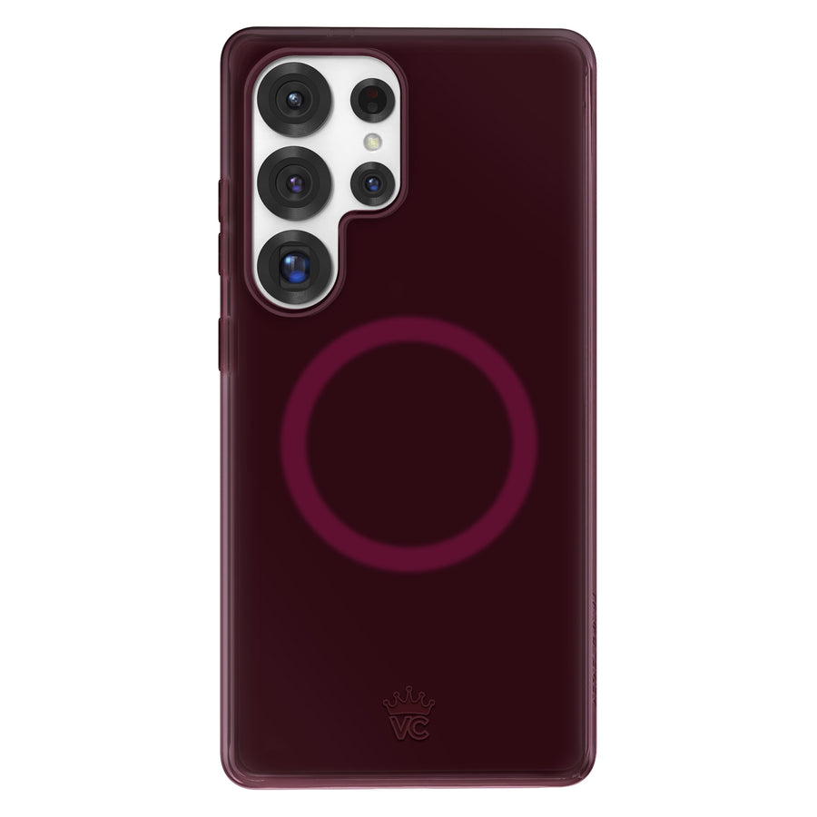 Burgundy 1990 Jelly Samsung Case