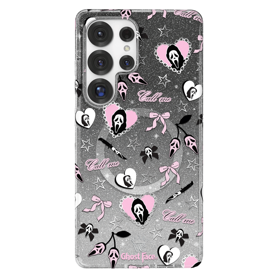Ghost Face Goth Glitter Samsung Case
