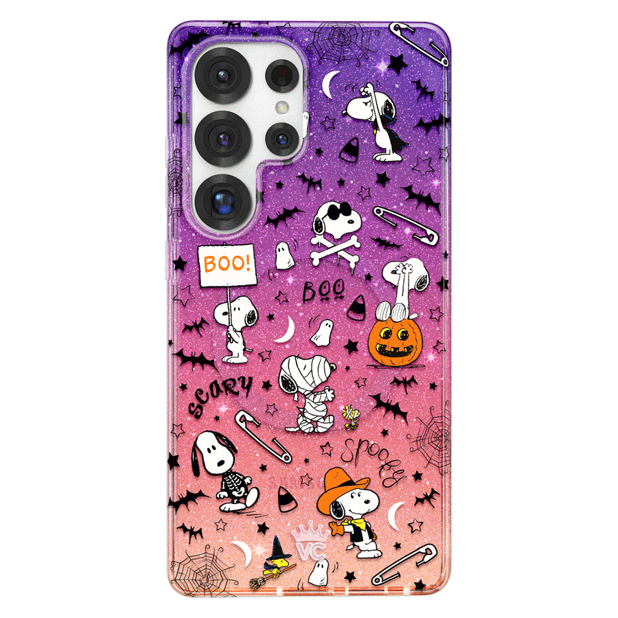 Snoopy Spooky Glitter Samsung Case