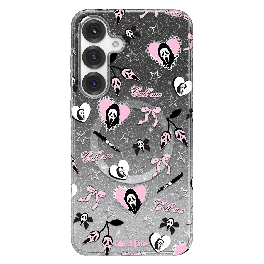 Ghost Face Goth Glitter Samsung Case