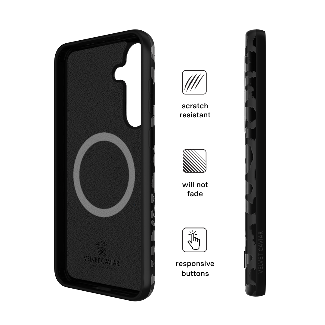 Black Leopard Samsung Case - Thumbnail 2