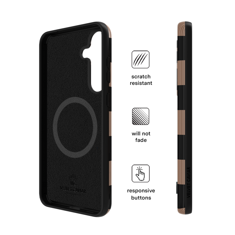 Mocha Vibe Checkered Samsung Case
