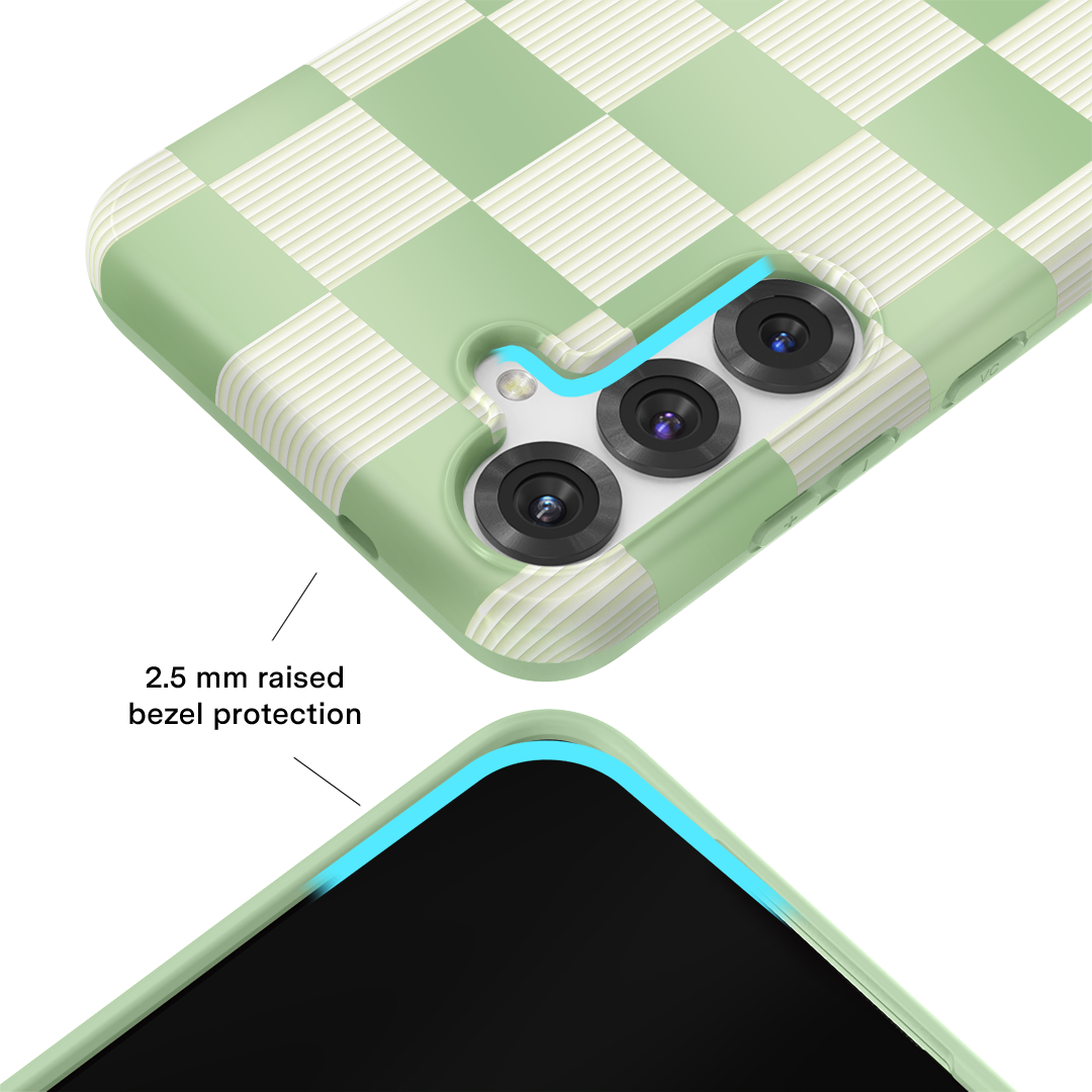 Pistachio Vibe Checkered Samsung Case - Thumbnail 2