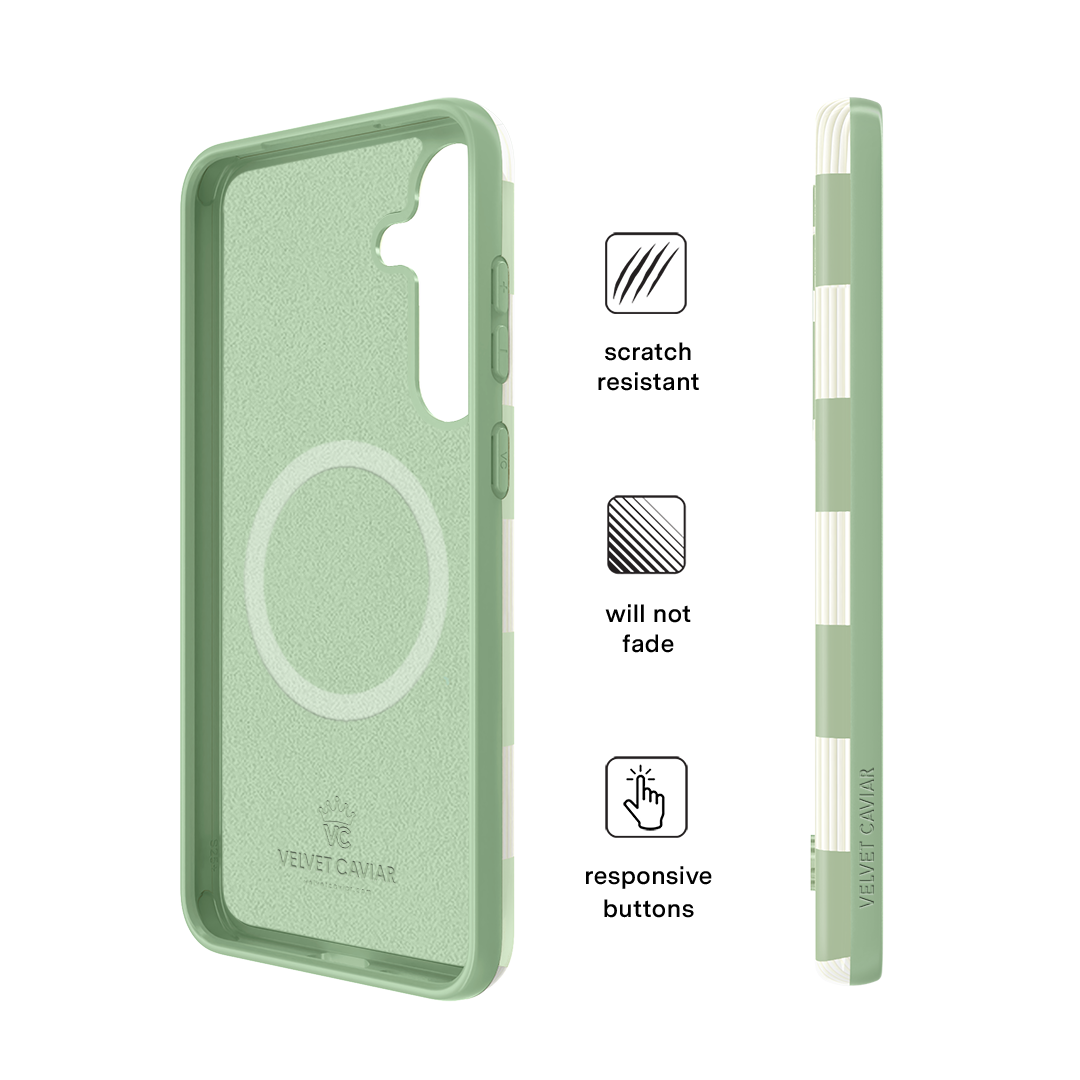 Pistachio Vibe Checkered Samsung Case - Thumbnail 5