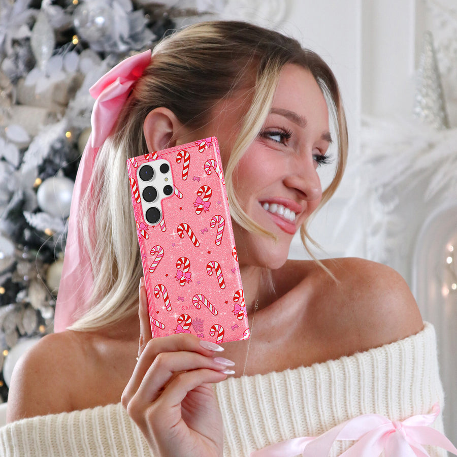 Pink Peppermint Princess Samsung Case lifestyle