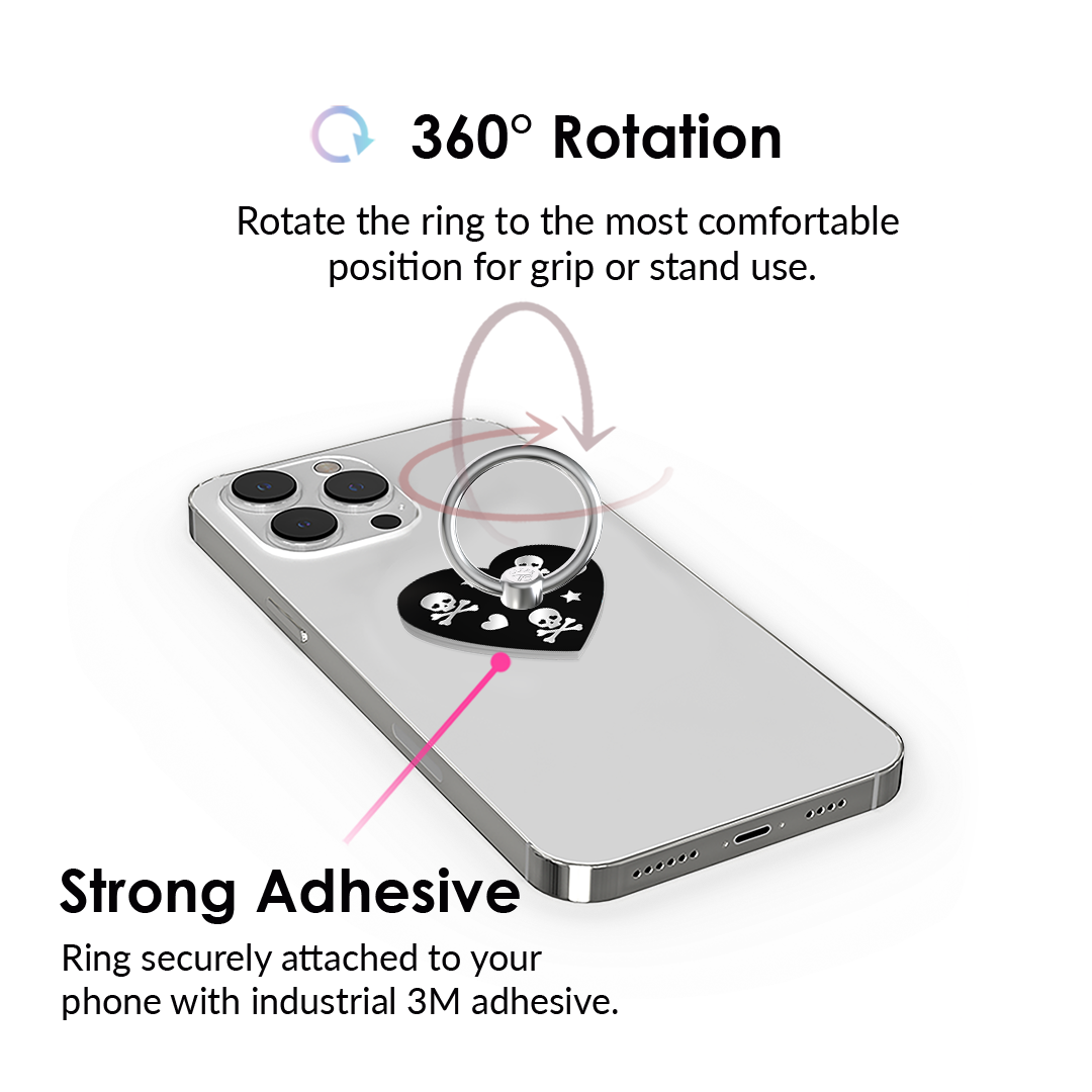 Chrome Skulls Phone Ring - Thumbnail 4