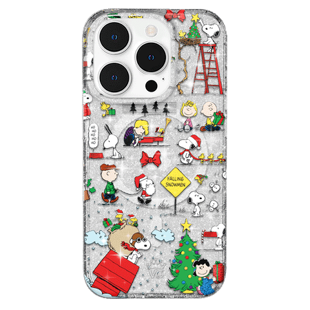 phone case christmas iPhone 15 Pro Snoopy Christmas Glitter Snoopy-Swatch Cute Phone Case
