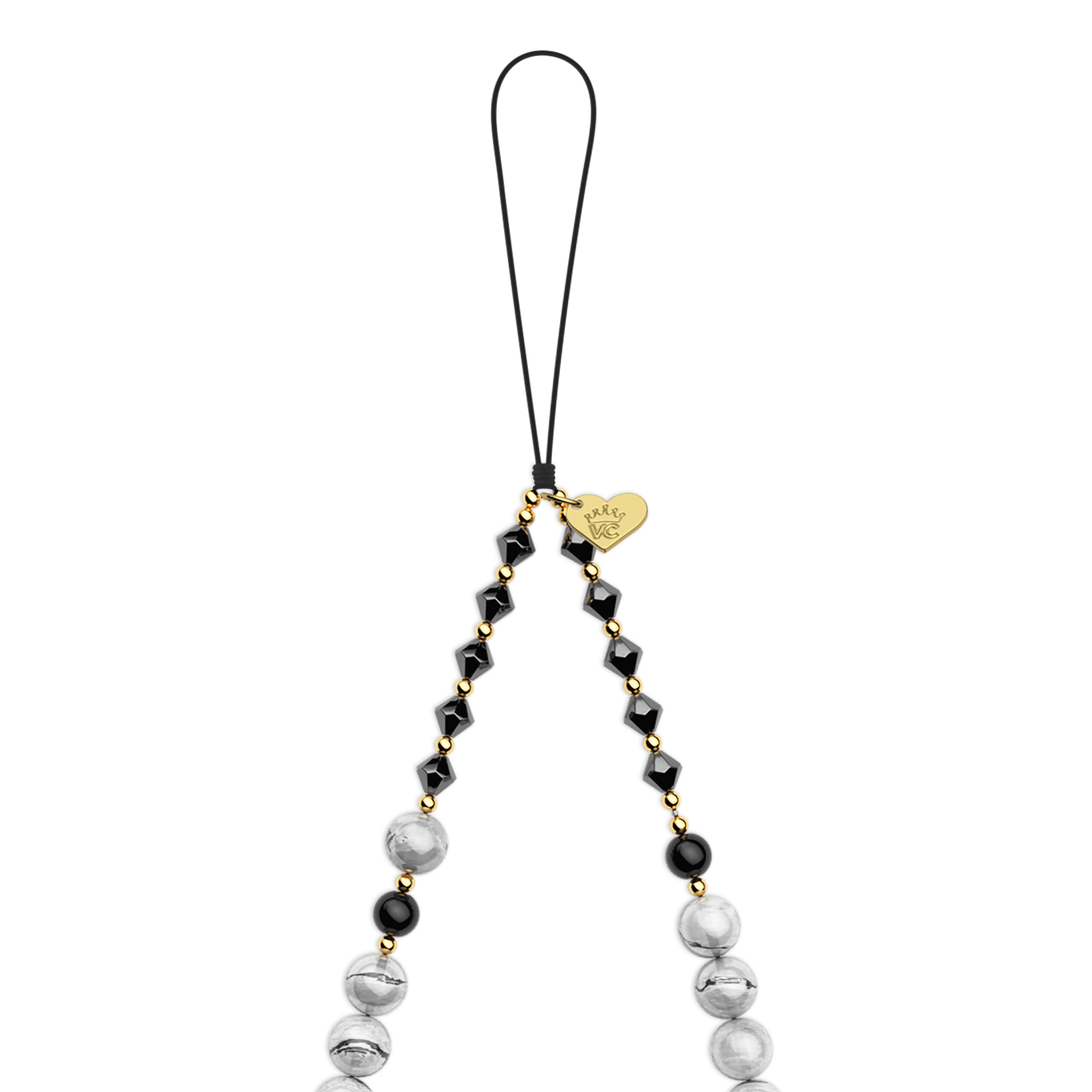 Stone Grey Gemstone Phone Charm - Thumbnail 4