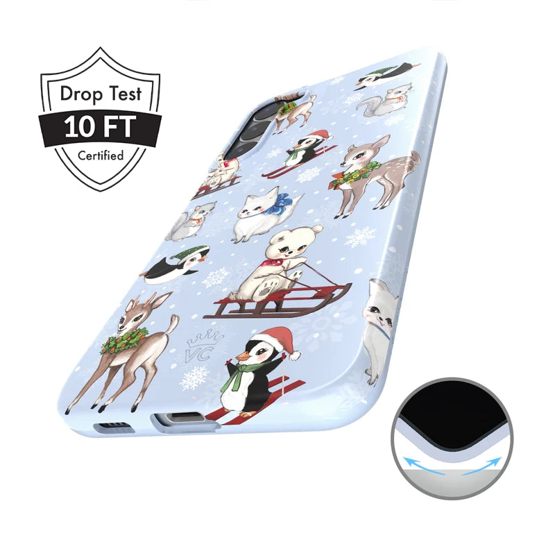 Winter Wonderland Baby Animals Samsung Case - Thumbnail 2