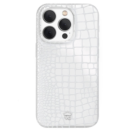 White Croc iPhone Case iPhone 16 Pro Max White Croc iPhone Case iPhone 16 Pro Max