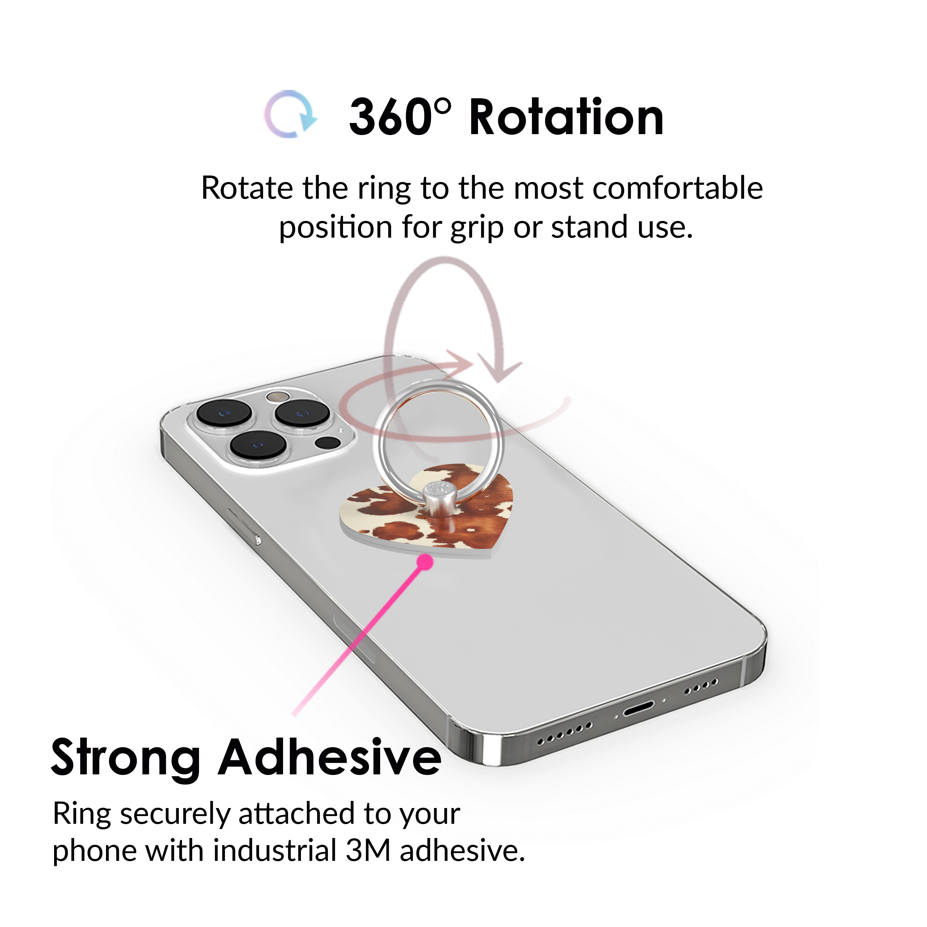 Cocoa Cow Phone Ring - Thumbnail 4