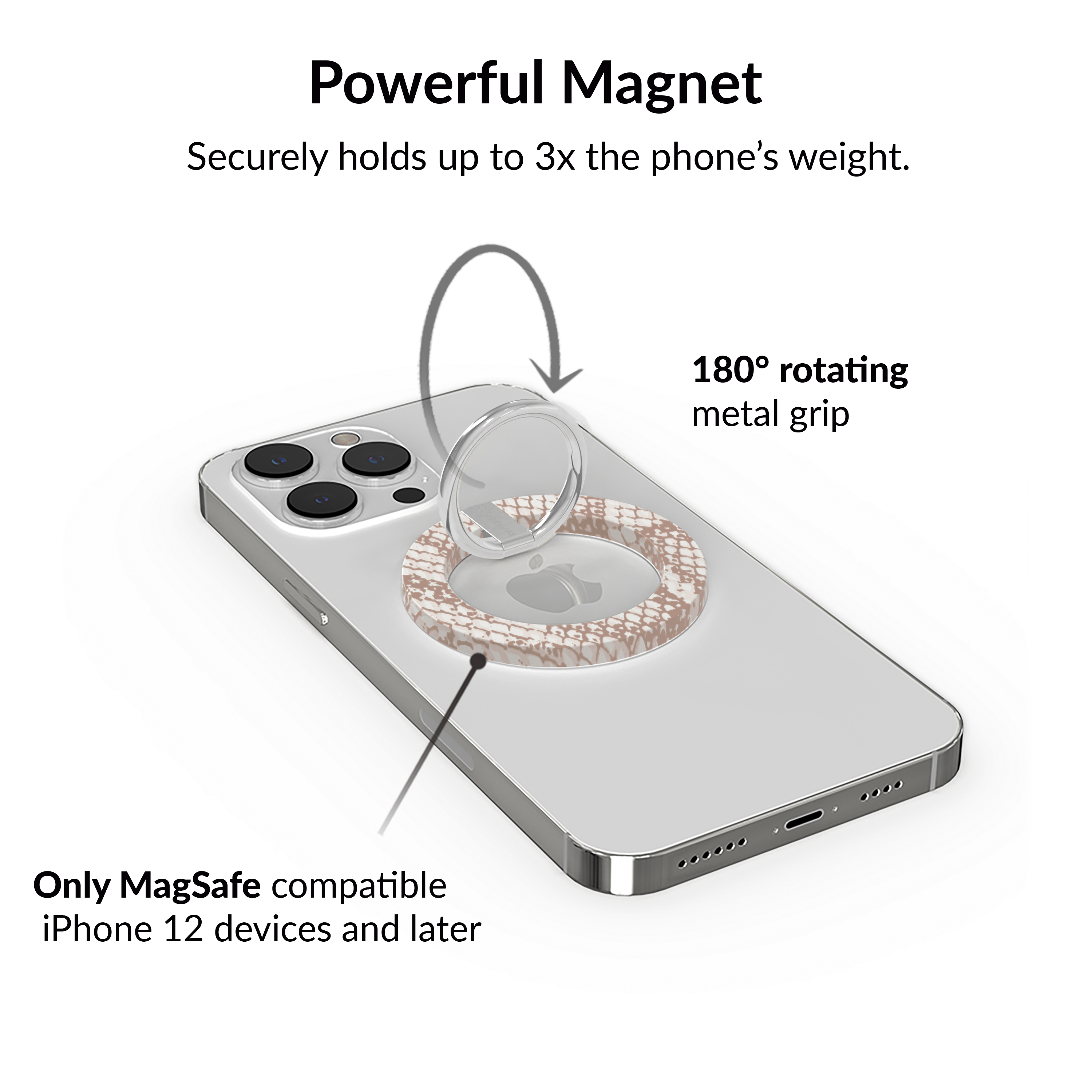 Nude Python MagSafe Grip Ring - Thumbnail 4