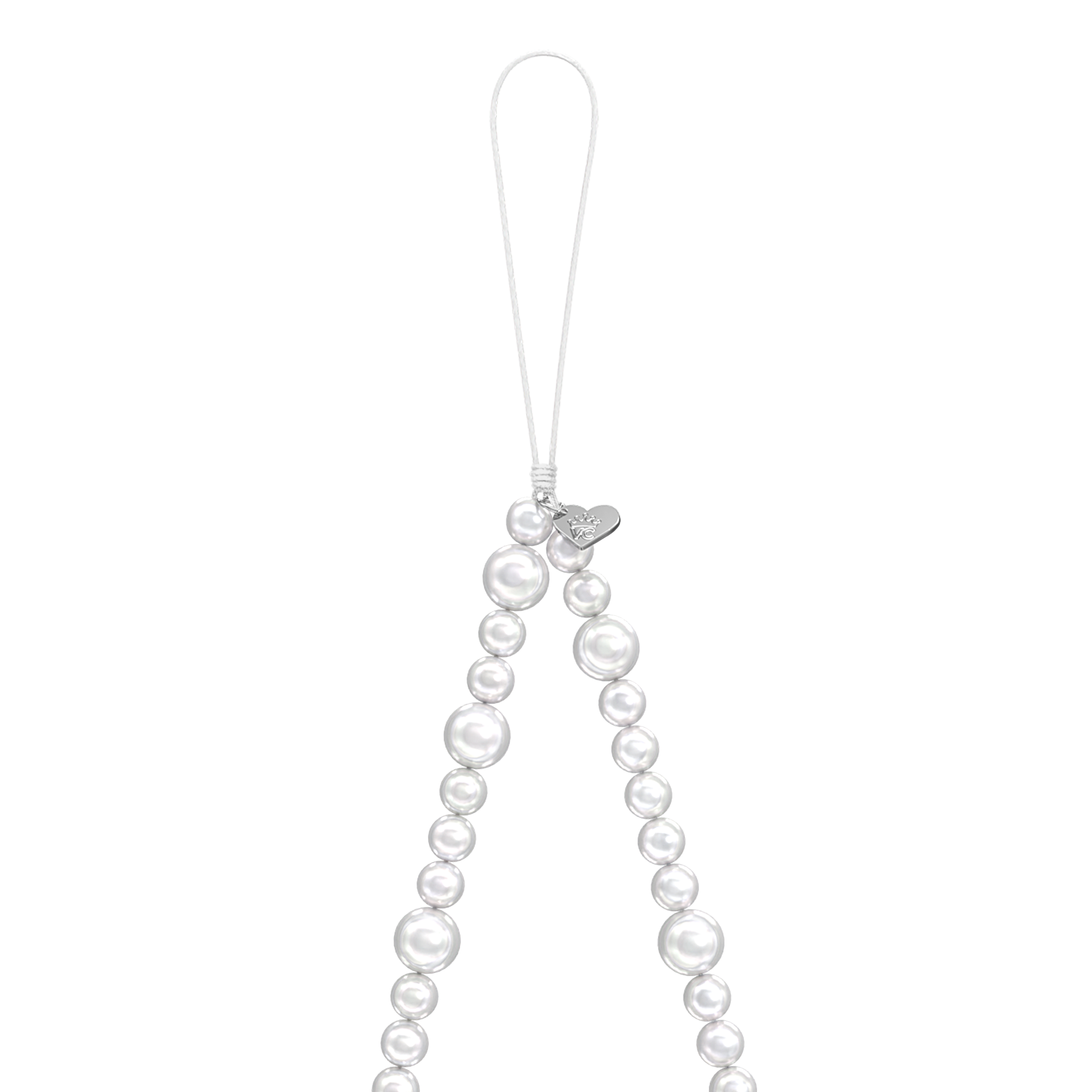 White Pearl Phone Charm - Thumbnail 2