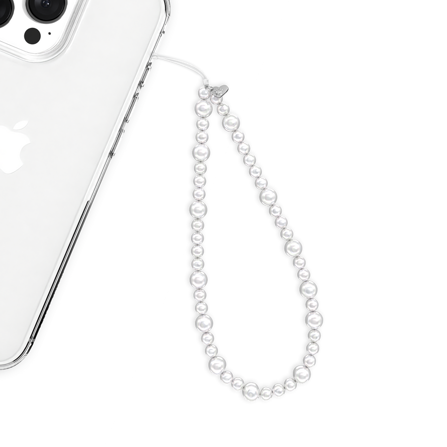 White Pearl Phone Charm