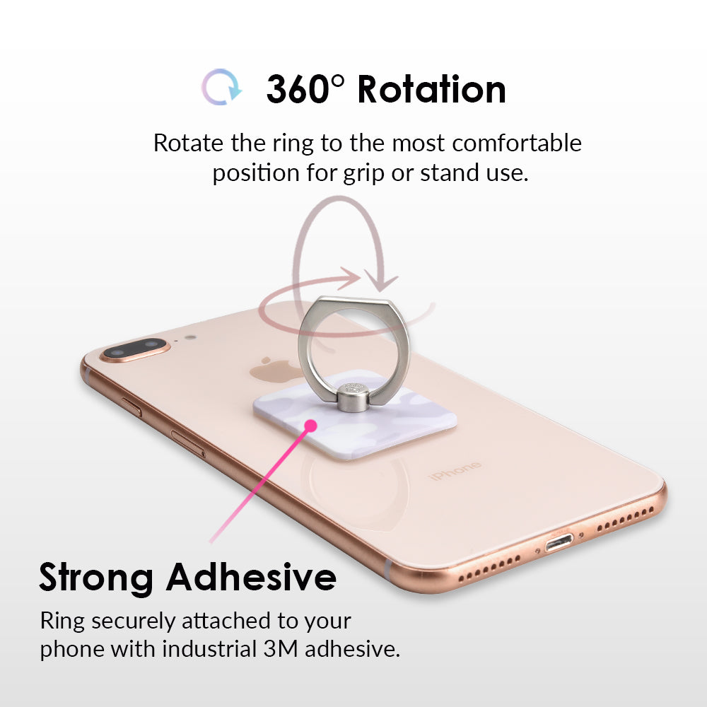 White Clouds Camo Phone Ring - Thumbnail 4