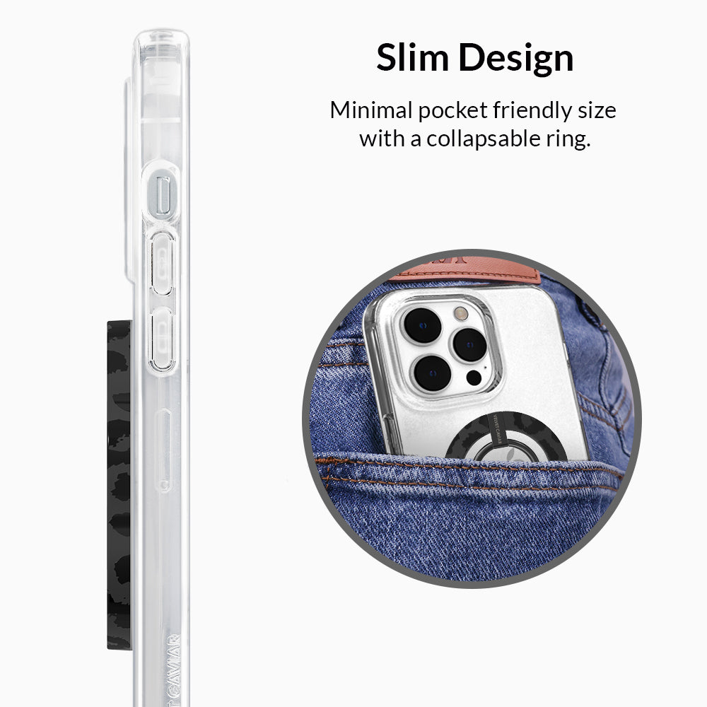 Black Leopard MagSafe Grip Ring