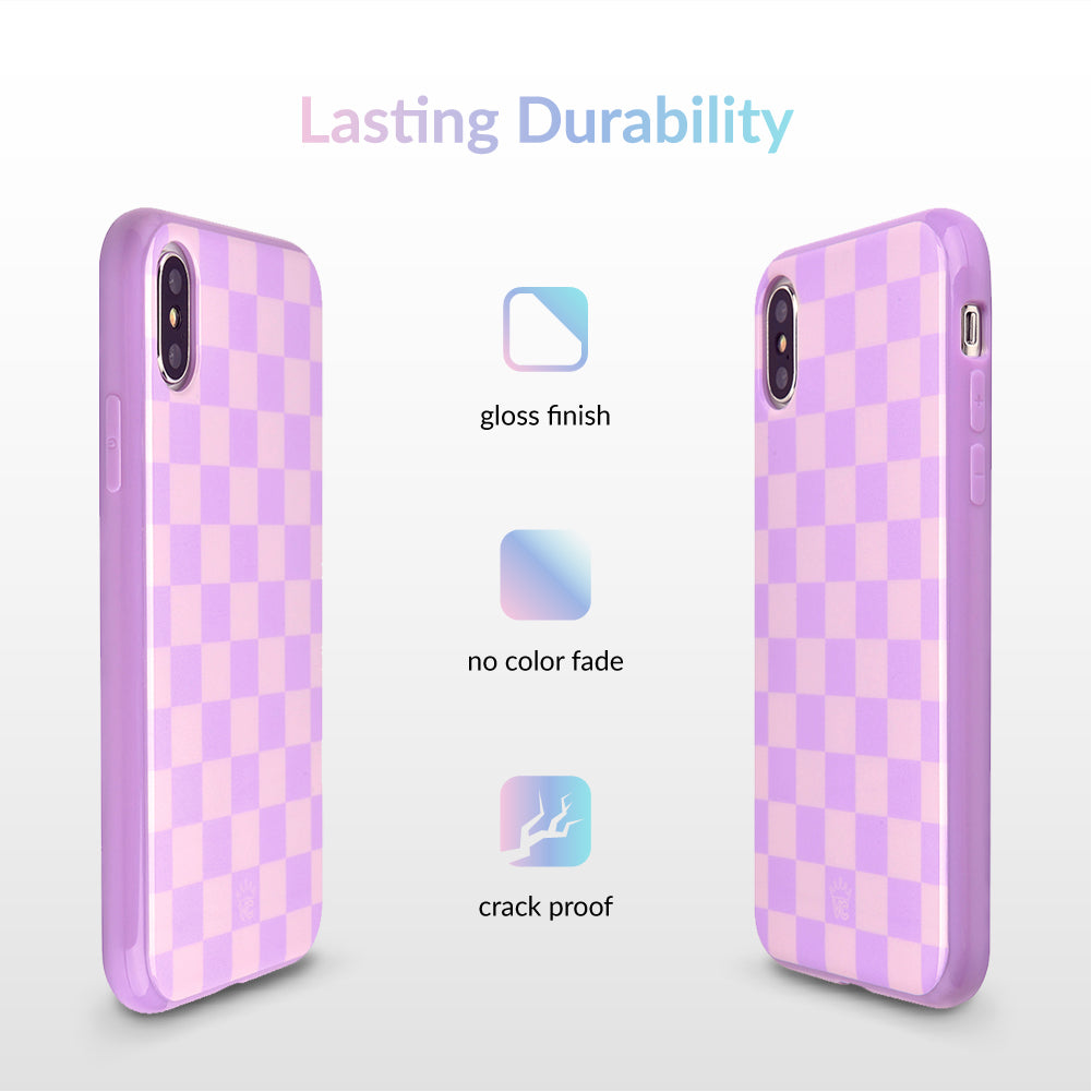 Baby Blue Checkered Phone Case iPhone Case
