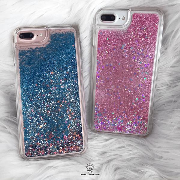 Glitter Waterfall Phone Case Pink Glitter Waterfall Phone Case Pink