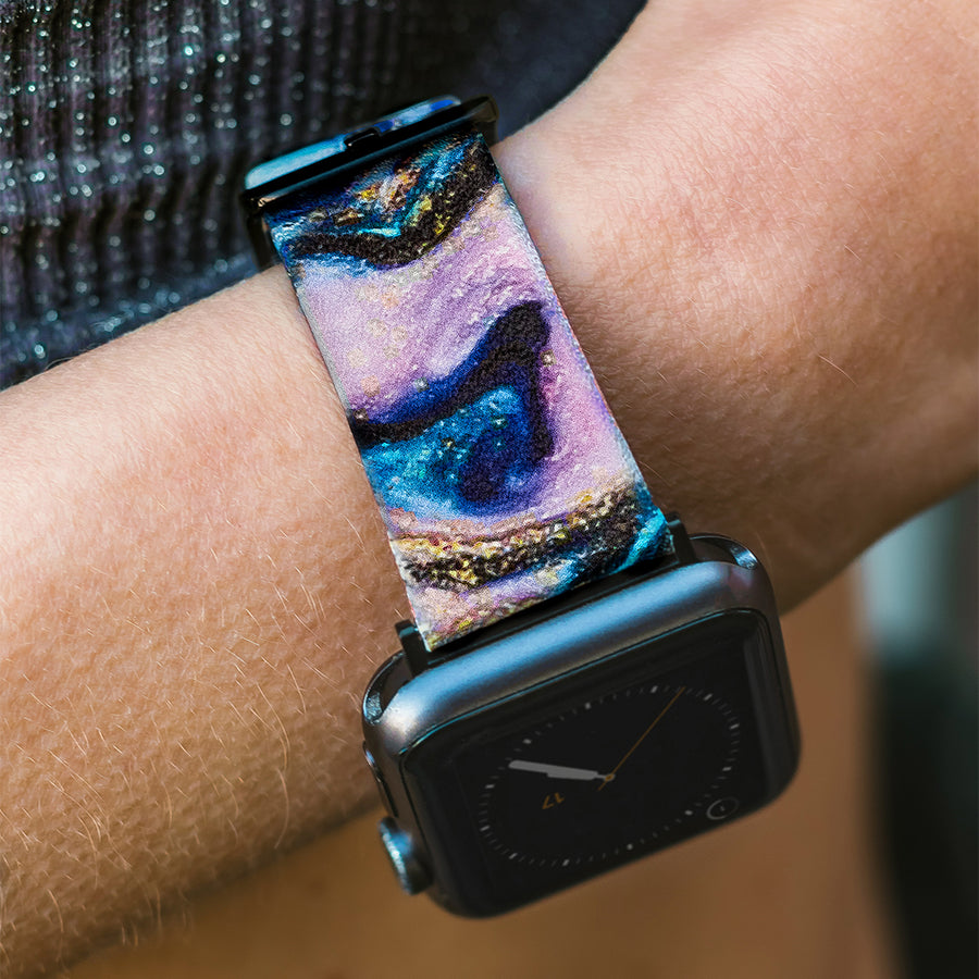 Galaxy Glitter Apple Watch Band lifestyle