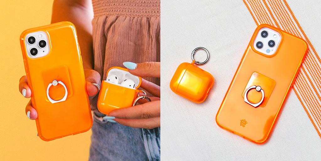 Neon Orange Crystal Clear iPhone Case – Felony Case