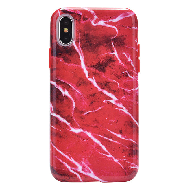 Red Velvet Marble iPhone Case iPhone X / Xs