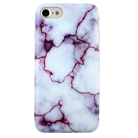 Purple Streak Marble iPhone Case