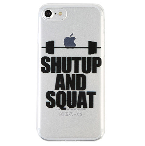 SHUT UP AND SQUAT BARBELL IPHONE CASE - Thumbnail 2
