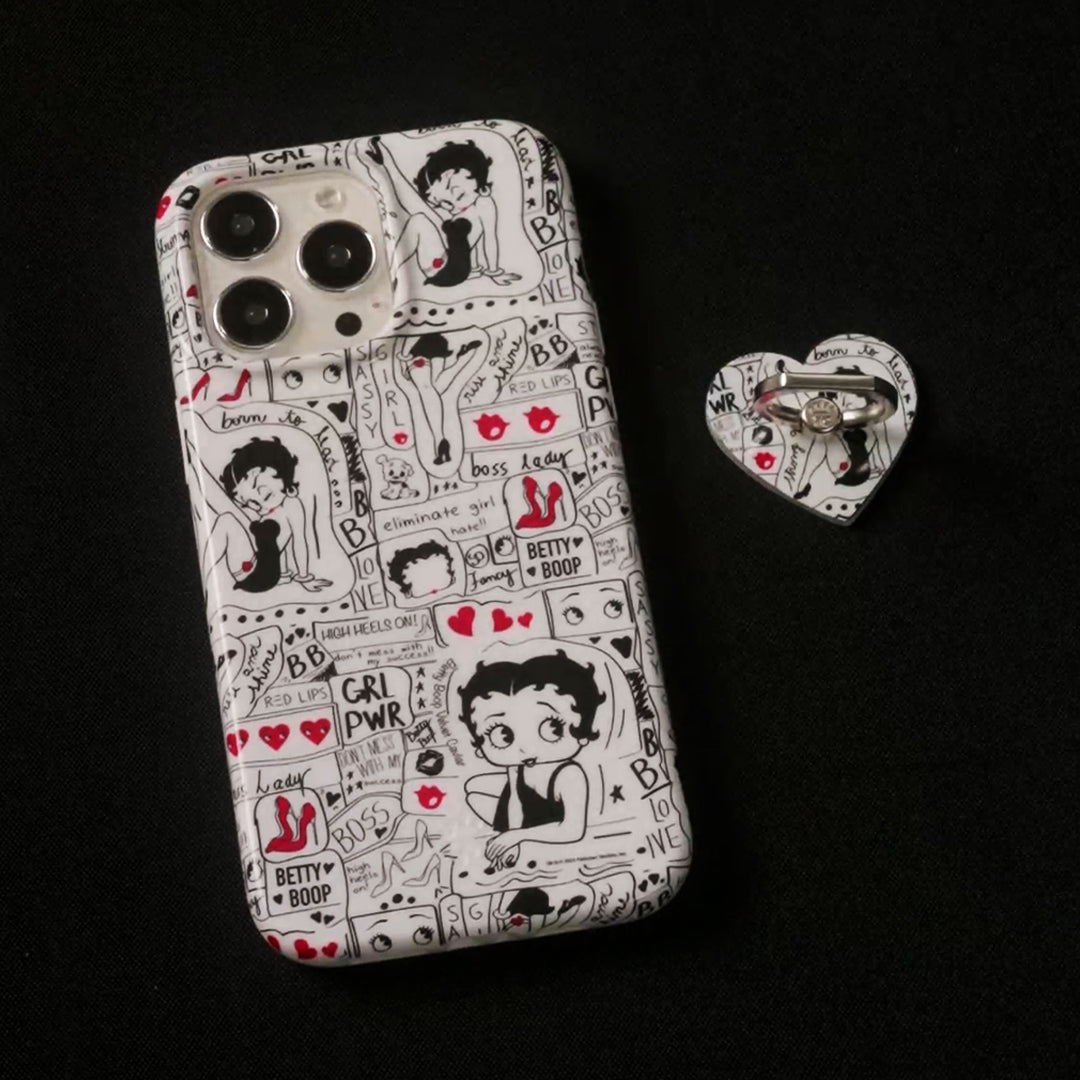 Betty Boop Girl Power Phone Ring – VelvetCaviar.com