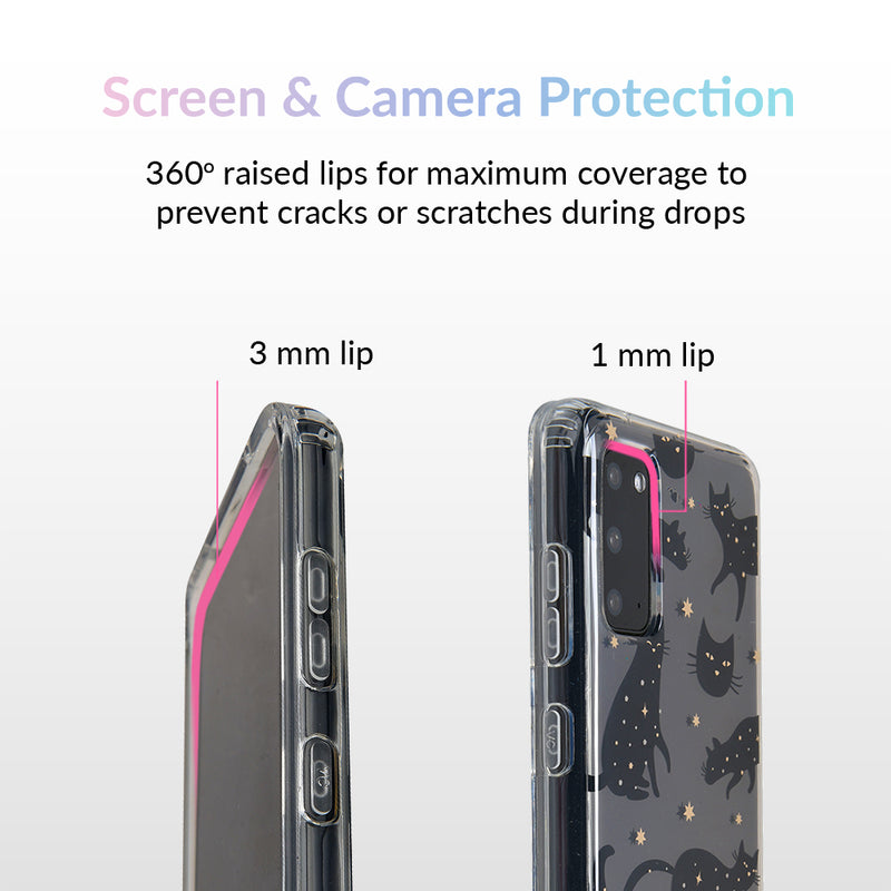 Black Cat Clear Samsung Galaxy Case