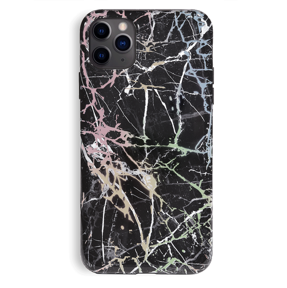 Holo Black Marble iPhone Case