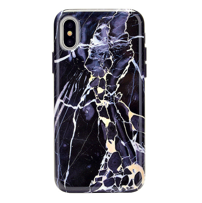 iPhone X / Xs Black Marble Cute Phone Case iPhone X / Xs Black Marble Cute Phone Case