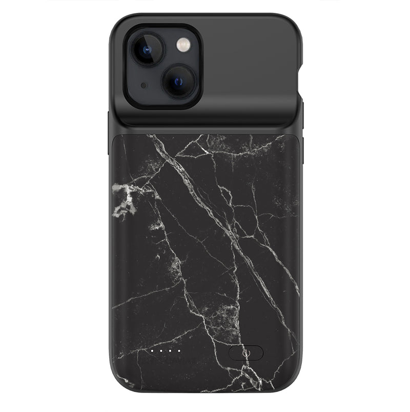 Black Marble iPhone Charging Case - Main Image